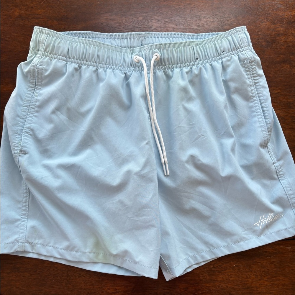 Men’s light blue swim trunks